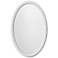Jamie Young Ovation White 20" x 32" Oval Wall Mirror