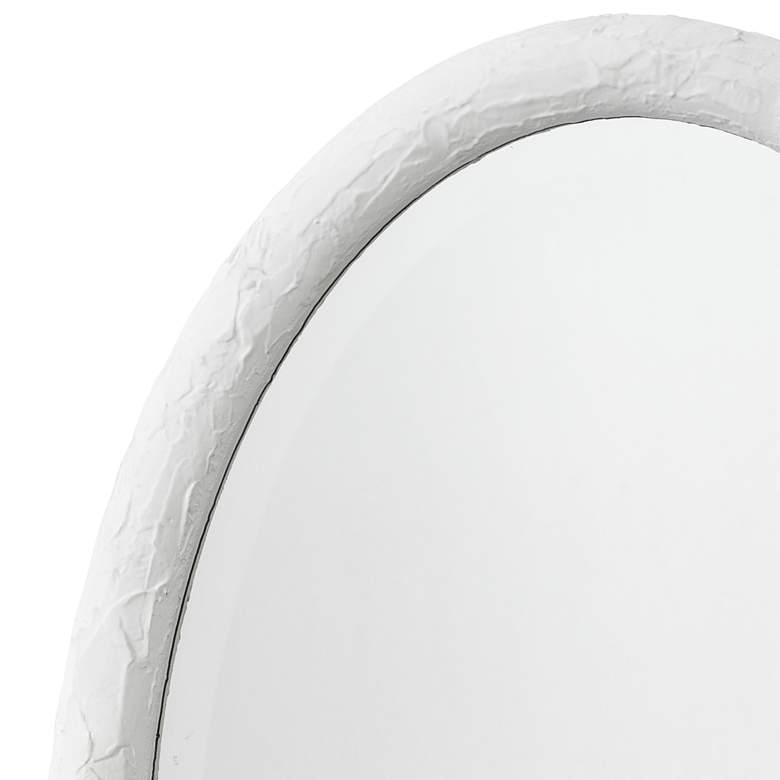 Image 4 Jamie Young Ovation White 20 inch x 32 inch Oval Wall Mirror more views