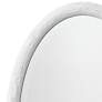 Jamie Young Ovation White 20" x 32" Oval Wall Mirror in scene