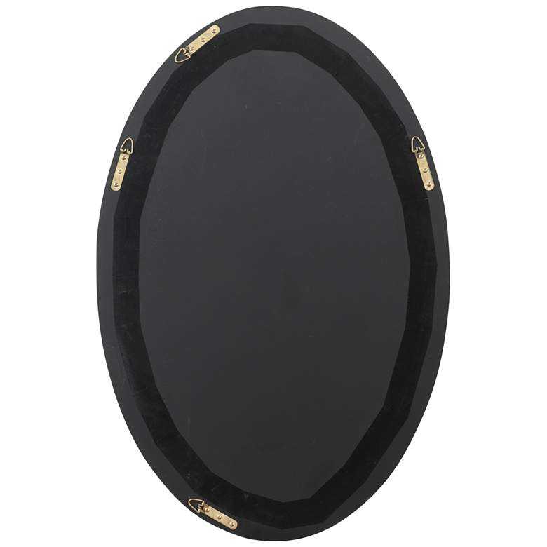 Image 5 Jamie Young Ovation White 20" x 32" Oval Wall Mirror more views