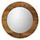 Jamie Young Owen Natural Wood 36" Round Wall Mirror