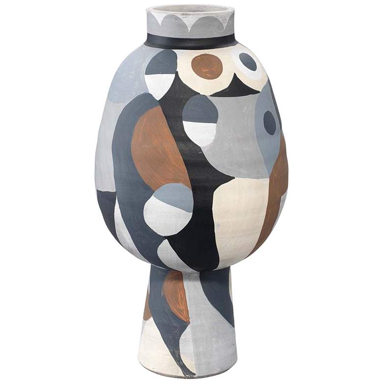 Image 1 Jamie Young Pablo 15 3/4 inch High Multi-Color Decorative Vase