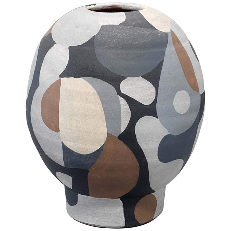 Image 1 Jamie Young Pablo 9 3/4 inch High Multi-Color Decorative Vase