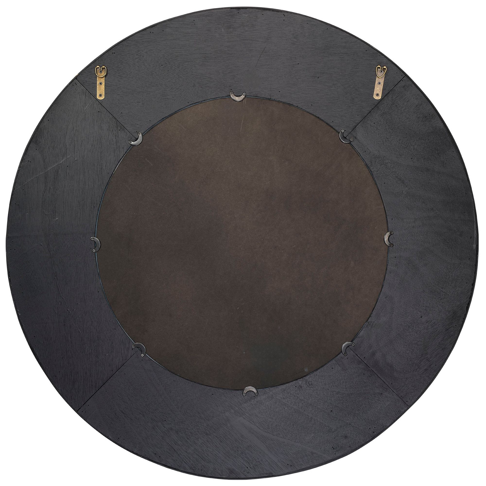 Image 5 Jamie Young Paddock Bamboo Round Wall Mirror, Black more views