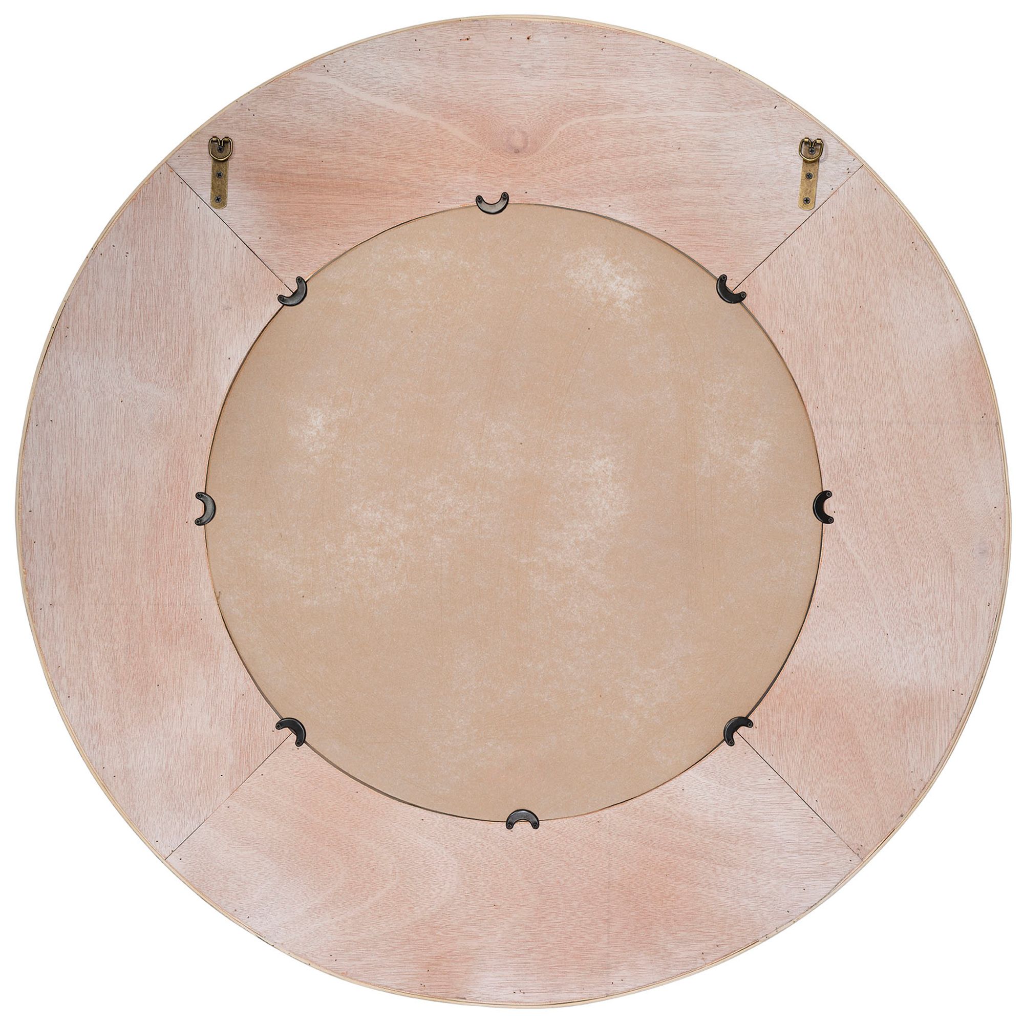 Image 6 Jamie Young Paddock Bamboo Round Wall Mirror, Cream more views