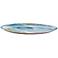 Jamie Young Palette Blue Green Metal Oval Decorative Tray