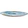 Jamie Young Palette Blue Green Metal Oval Decorative Tray