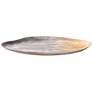Jamie Young Palette Gray Enameled Metal Oval Decorative Tray in scene