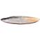 Jamie Young Palette Gray Enameled Metal Oval Decorative Tray