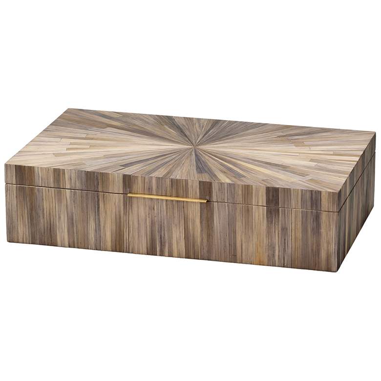Image 1 Jamie Young Palm Marquetry Decorative Box