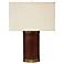 Jamie Young Pannier Tobacco Leather Table Lamp