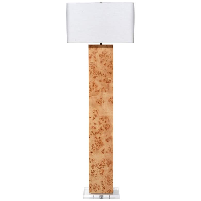 Image 1 Jamie Young Parallel 63 1/4 inch Modern Natural Burl Wood Floor Lamp
