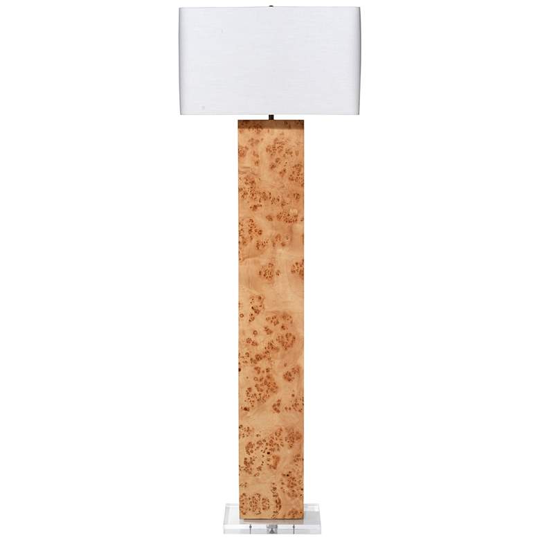 Image 1 Jamie Young Parallel 63 1/4" Modern Natural Burl Wood Floor Lamp