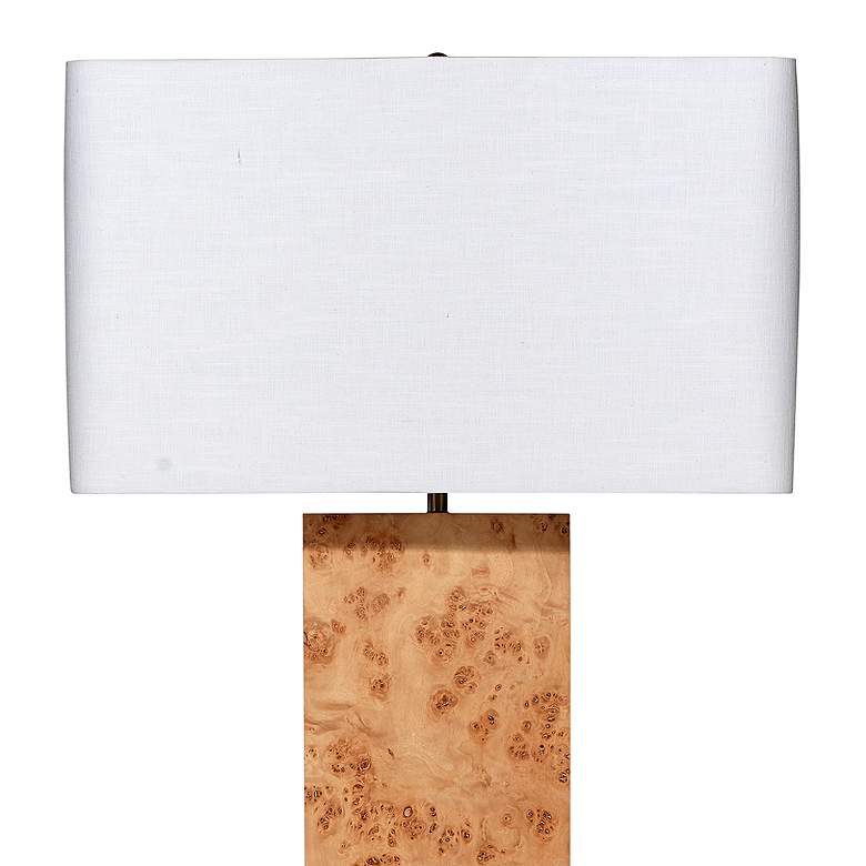 Image 2 Jamie Young Parallel 63 1/4" Modern Natural Burl Wood Floor Lamp more views
