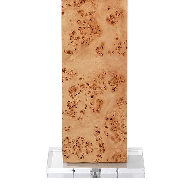 Image 3 Jamie Young Parallel 63 1/4" Modern Natural Burl Wood Floor Lamp more views