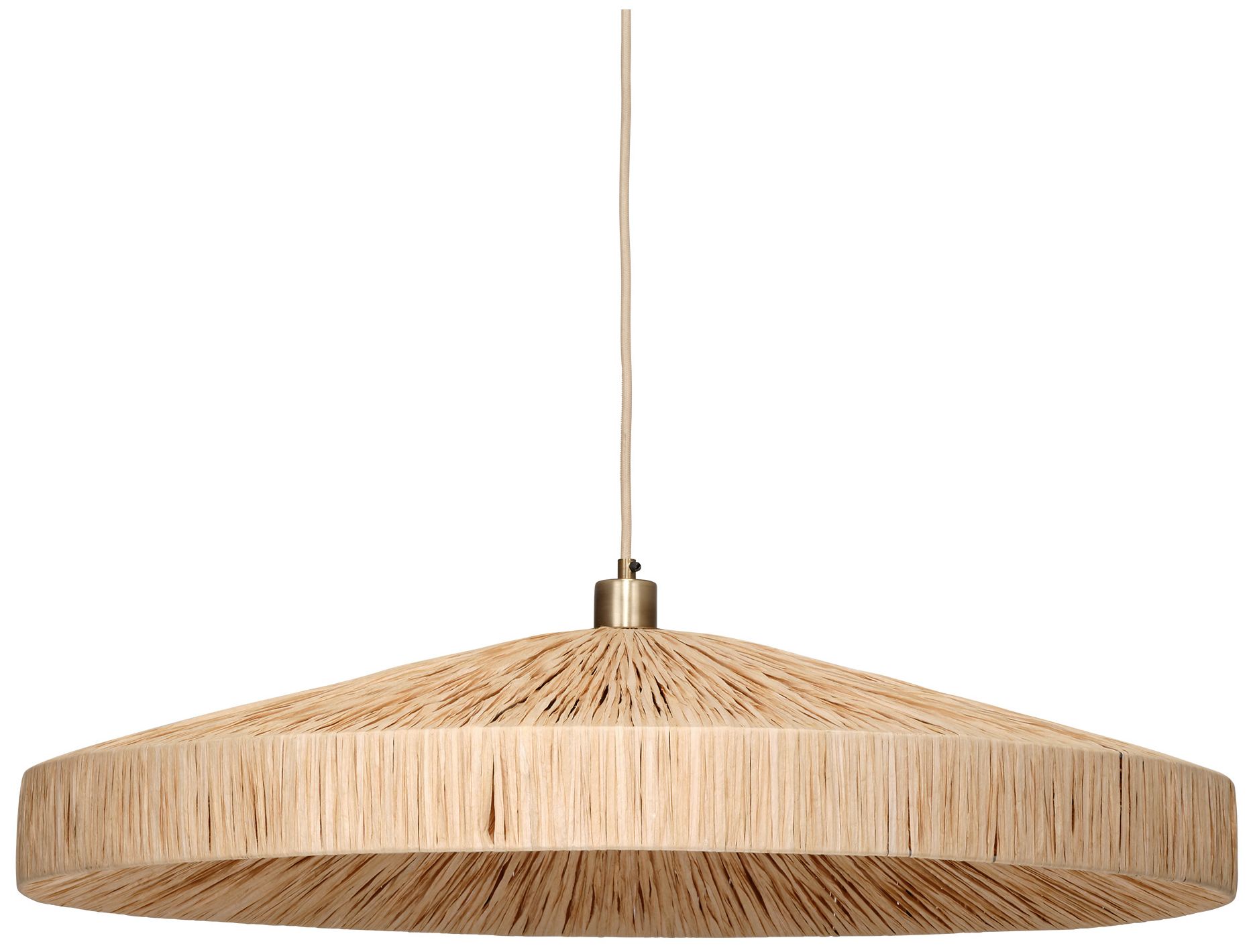 Jamie Young Parasol 1-Light Large Pendant 7" in Natural