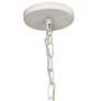Jamie Young Park 30"W White Gesso Metal 8-Light Chandelier