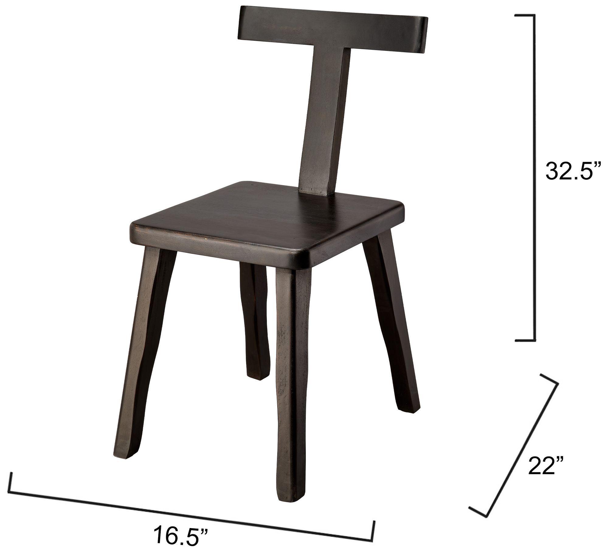 Image 4 Jamie Young Parlor Mango Wood Chair in Black more views