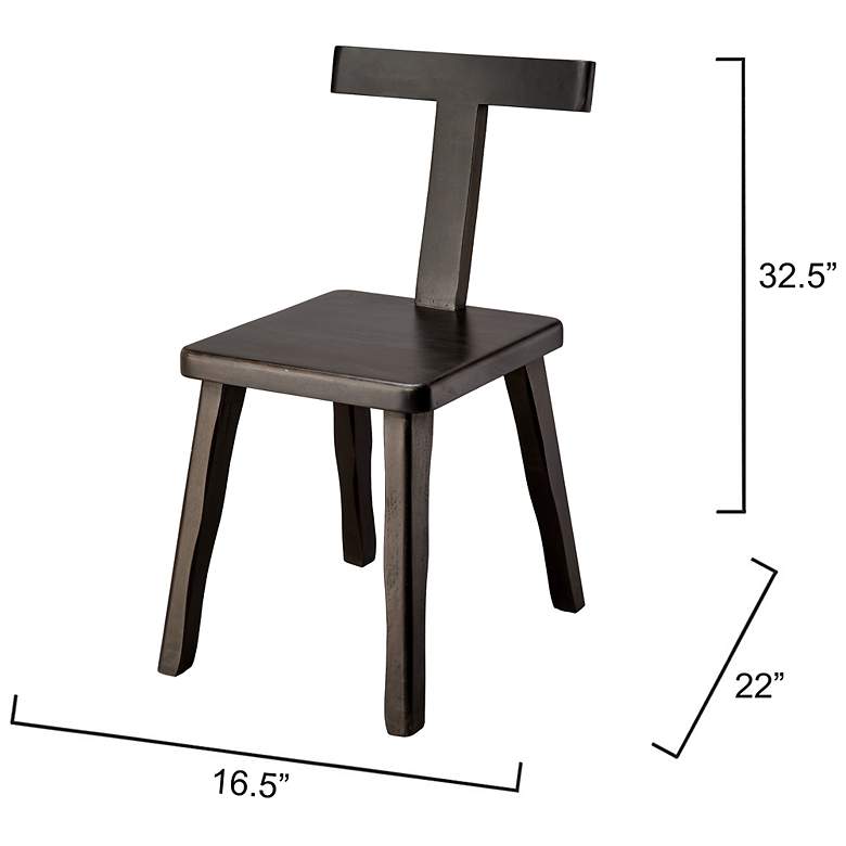 Image 4 Jamie Young Parlor Mango Wood Chair in Black more views