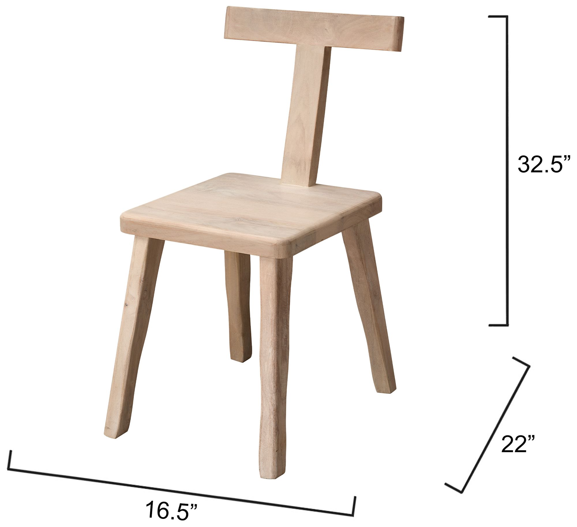 Image 3 Jamie Young Parlor Mango Wood Chair in White more views
