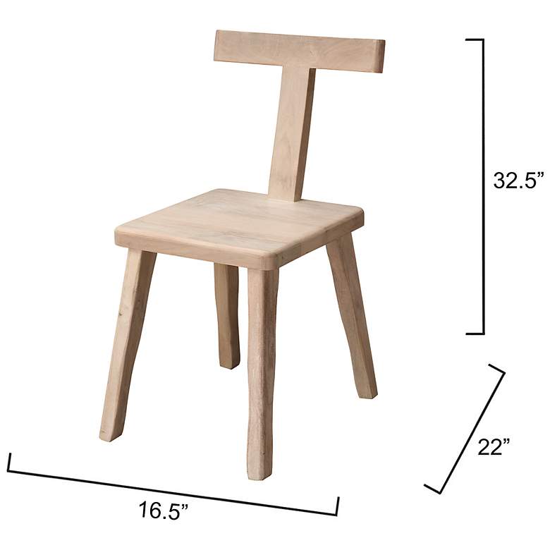 Image 3 Jamie Young Parlor Mango Wood Chair in White more views