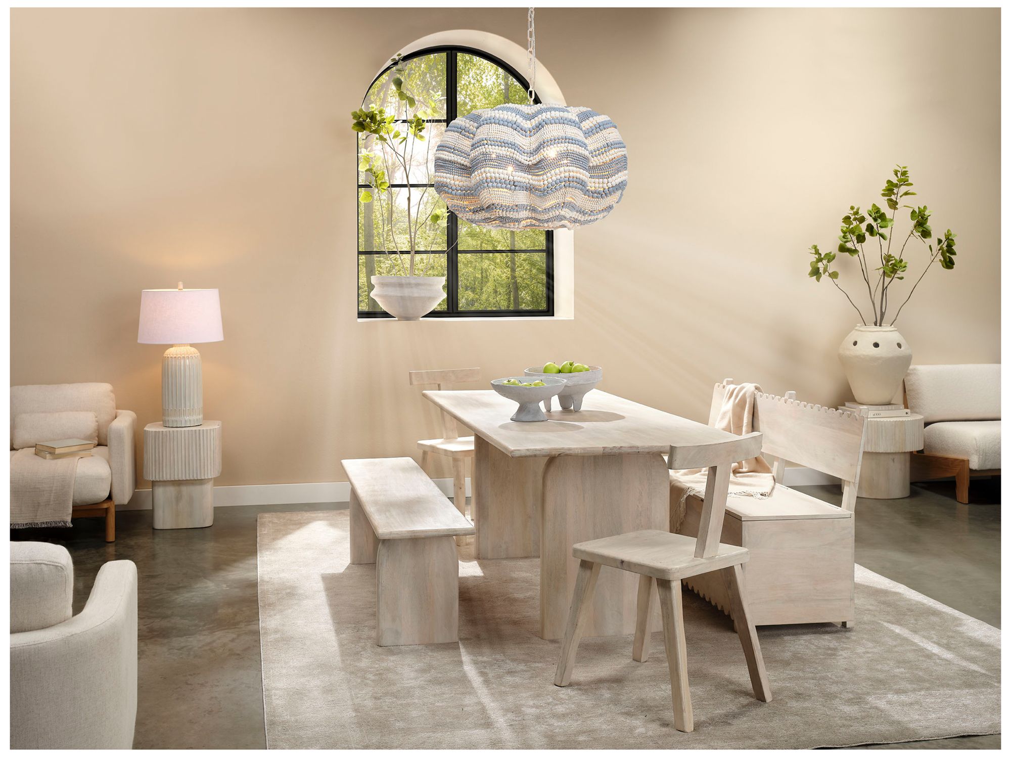 Jamie Young Parlor Mango Wood Chair in White