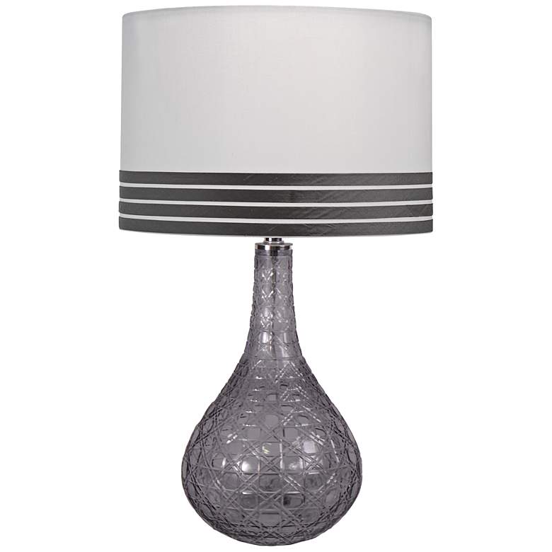Image 1 Jamie Young Pear Gray Glass Table Lamp