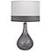 Jamie Young Pear Gray Glass Table Lamp