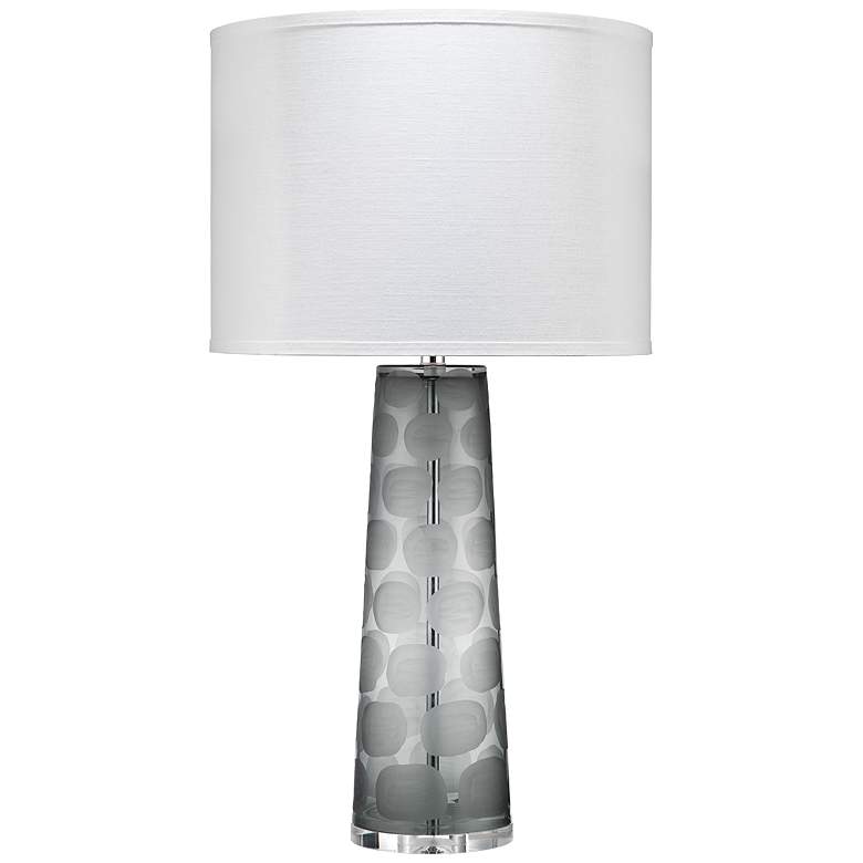 Image 1 Jamie Young Pebble Gray Circles Glass Table Lamp
