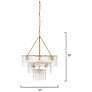 4_Jamie Young Perignon Three Tier Melted Glass and Iron Chandelier more views
