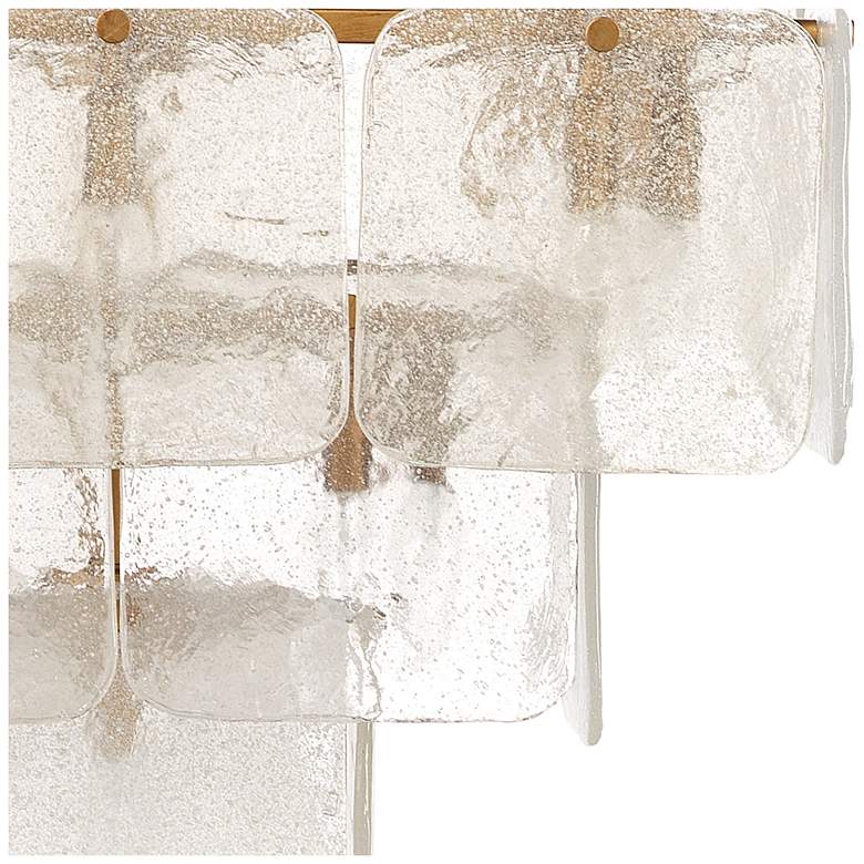 Image 5 Jamie Young Perignon Three Tier Melted Glass and Iron Chandelier more views