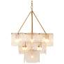 7_Jamie Young Perignon Three Tier Melted Glass and Iron Chandelier more views