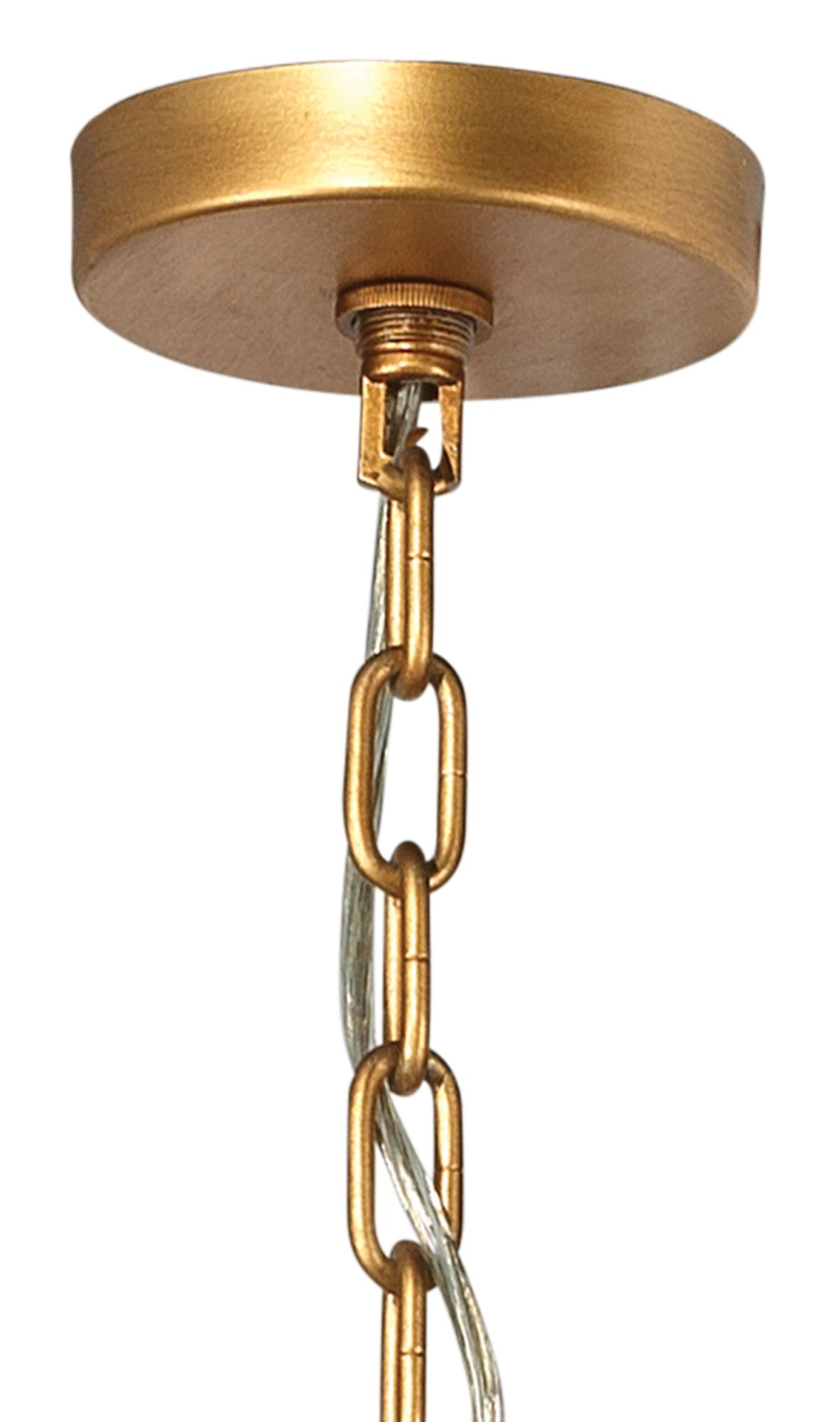 Jamie Young Perignon Three Tier Melted Glass and Iron Chandelier