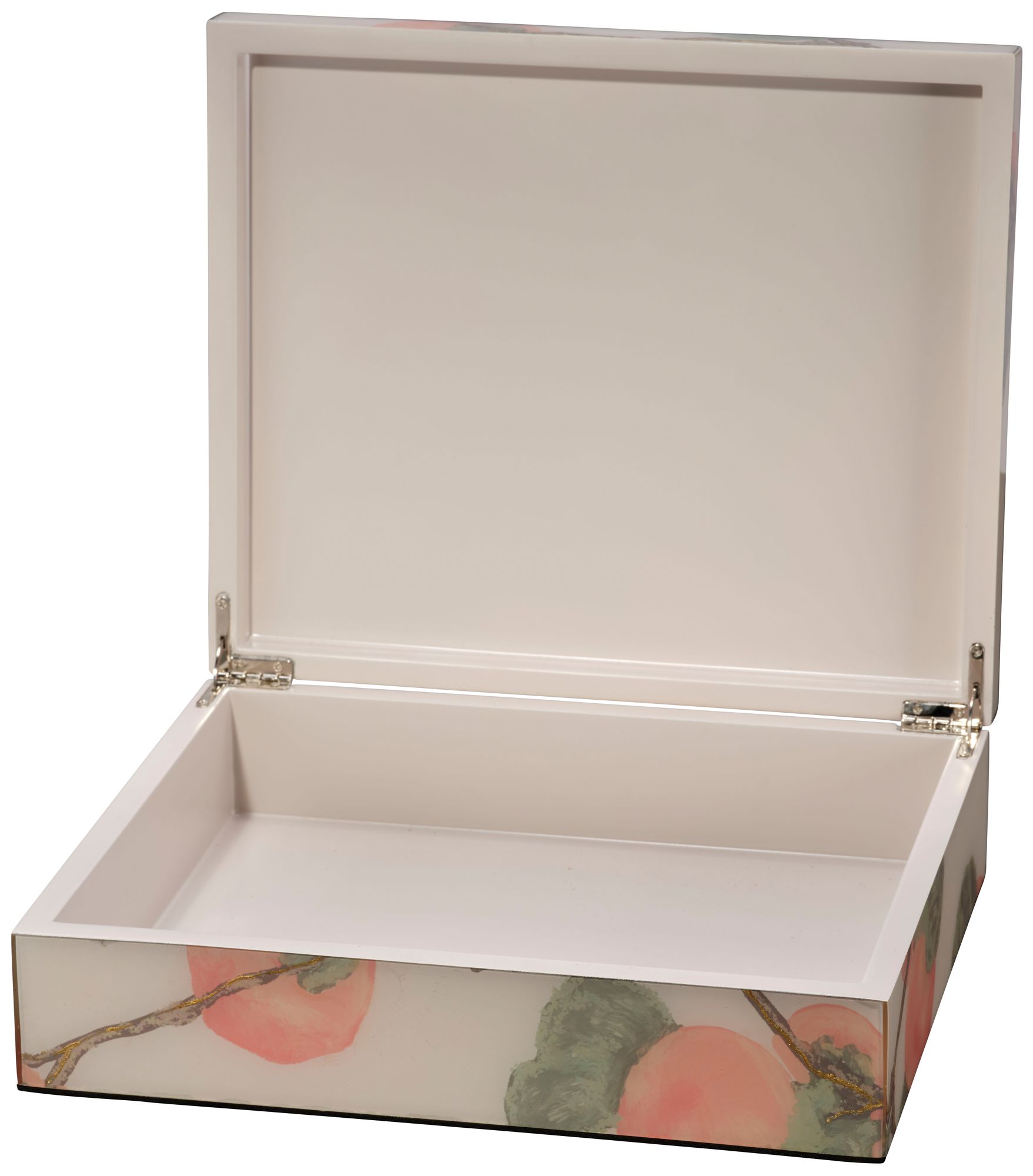 Image 4 Jamie Young Persimmon Decorative Lacquered Box 3.25" more views