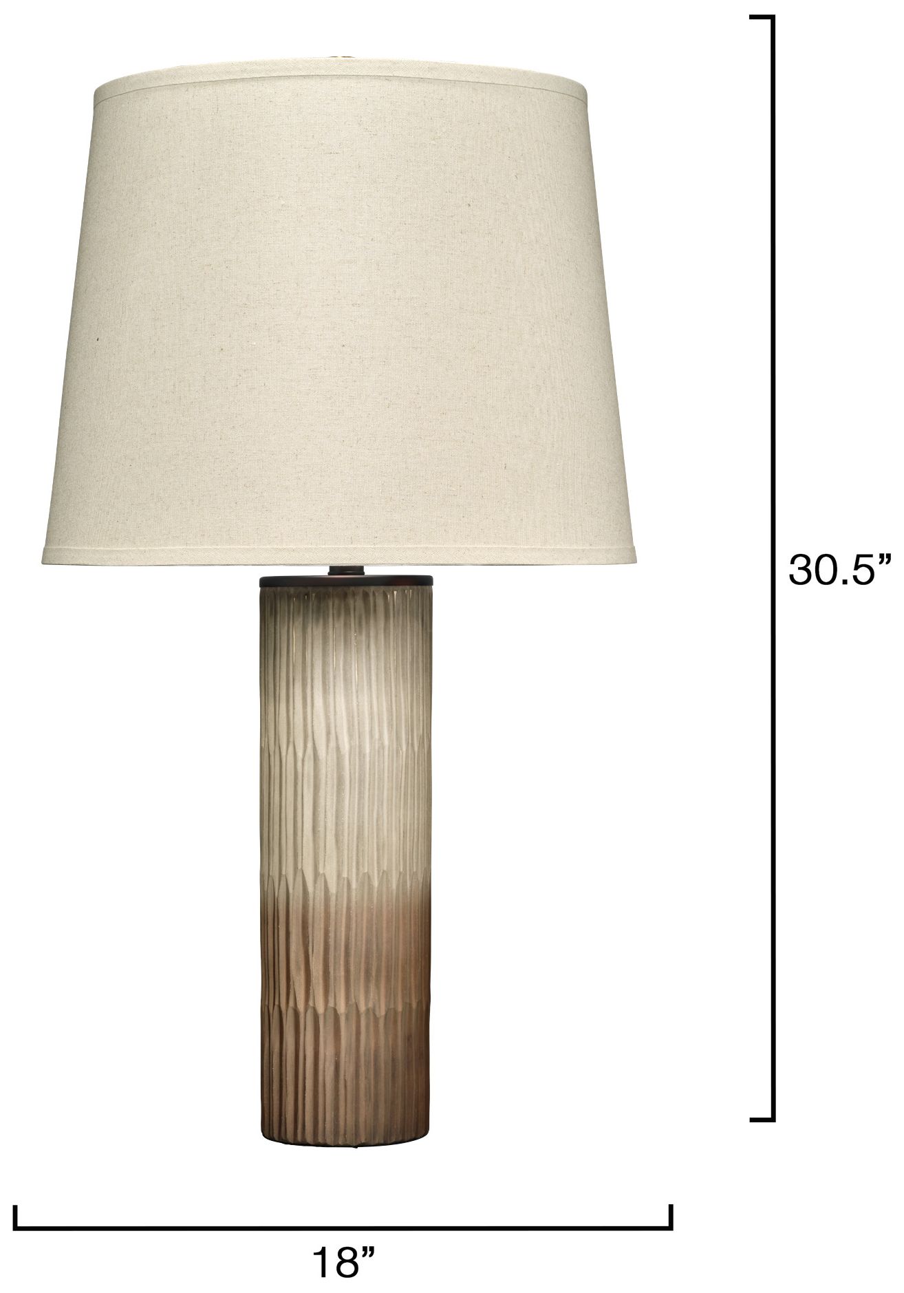 Image 4 Jamie Young Phoenix Glass Table Lamp 31.5" in Bronze more views