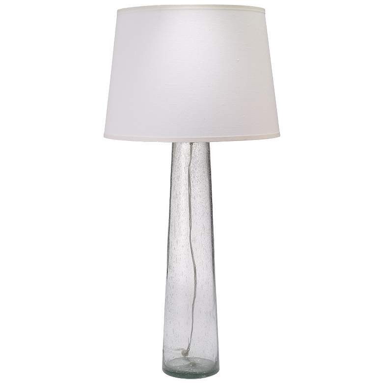 Image 1 Jamie Young Pillar Clear Seeded Glass 38" High Table Lamp