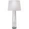 Jamie Young Pillar Clear Seeded Glass 38" High Table Lamp
