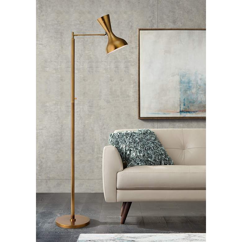 Image 1 Jamie Young Pisa Antique Brass 2-Directional Floor Lamp