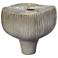 Jamie Young Plunge Ceramic 9.5" High Decorative Vessel in Grey