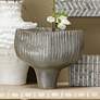 1_Jamie Young Plunge Ceramic 9.5" High Decorative Vessel in Grey