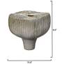 3_Jamie Young Plunge Ceramic 9.5" High Decorative Vessel in Grey more views
