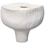2_Jamie Young Plunge Ceramic 9.5" High Decorative Vessel in Matte White