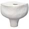 Jamie Young Plunge Ceramic 9.5" High Decorative Vessel in Matte White