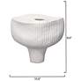 3_Jamie Young Plunge Ceramic 9.5" High Decorative Vessel in Matte White more views