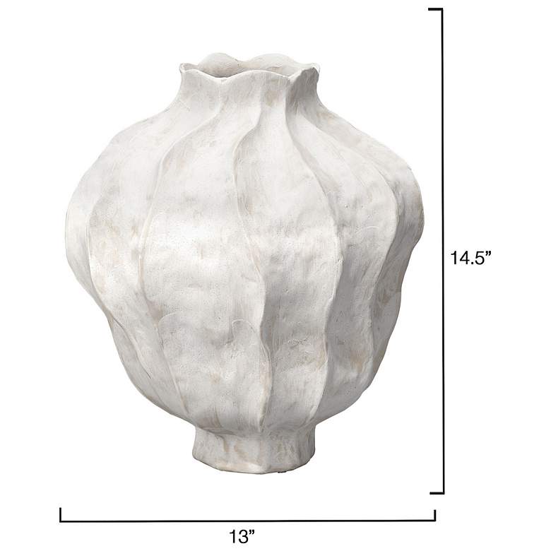 Image 3 Jamie Young Poppy Porcelain 14.5" High Decorative Vase more views