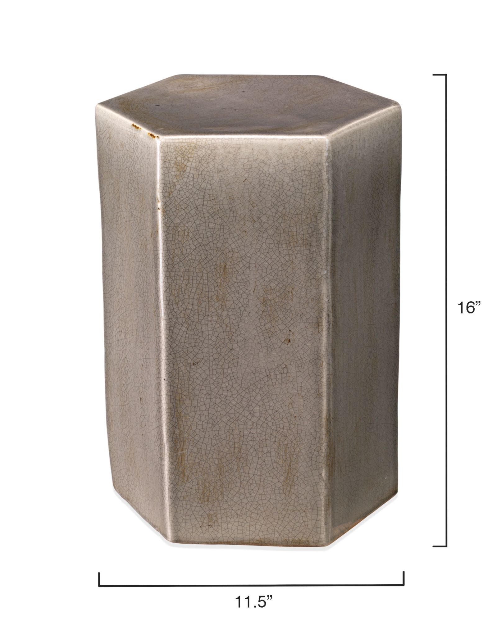 Jamie Young Porto 11 1/2" Wide Dark Gray Ceramic Table