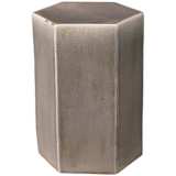 Jamie Young Porto 15&quot; Wide Dark Gray Ceramic Side Table