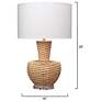 3_Jamie Young Portobello Rattan Table Lamp with Linen Shade more views