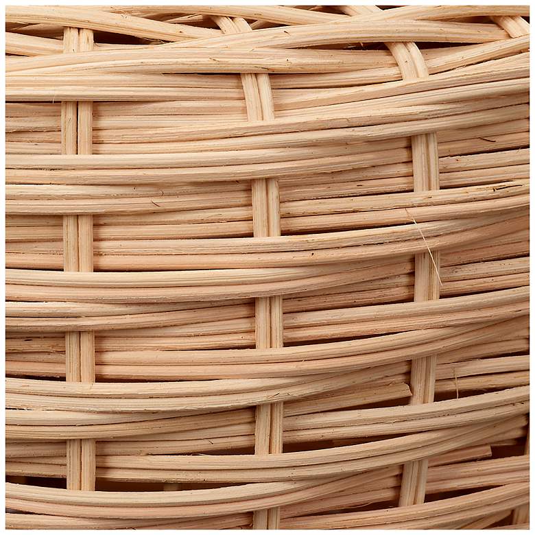 Image 4 Jamie Young Portobello Rattan Table Lamp with Linen Shade more views