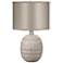 Jamie Young Prairie Beige Vertical Striated Ceramic Table Lamp
